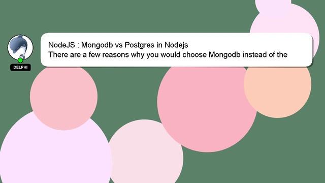 NodeJS : Mongodb vs Postgres in Nodejs смотреть онлайн