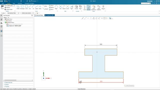 NX Sketch Basics by Siemens Digital Industries Software смотреть онлайн
