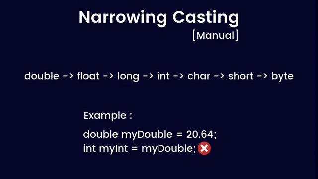 Type casting in java смотреть онлайн
