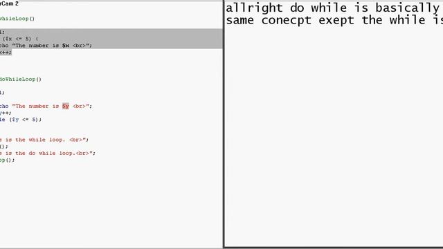 PHP TUTORIAL 6 - While & Do While Loops смотреть онлайн