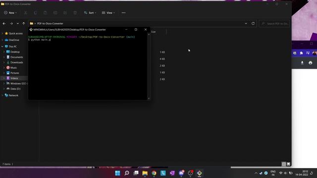 PDF to Docx Converter in Python | Python Script смотреть онлайн