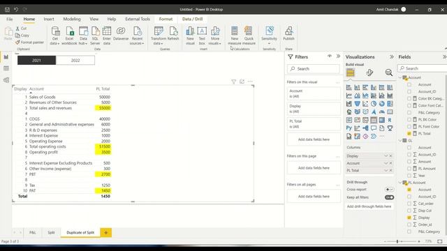 Power BI Profit & Loss Statement: Create & Format P&L Reports with Table Visuals | 2023 Tutorial смотреть онлайн