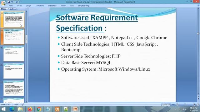 PPT - Fast Food Ordering System Project PPT || PHP MYSQL смотреть онлайн