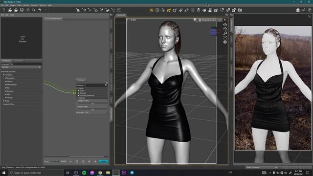 Daz Studio | How to no texture render? смотреть онлайн