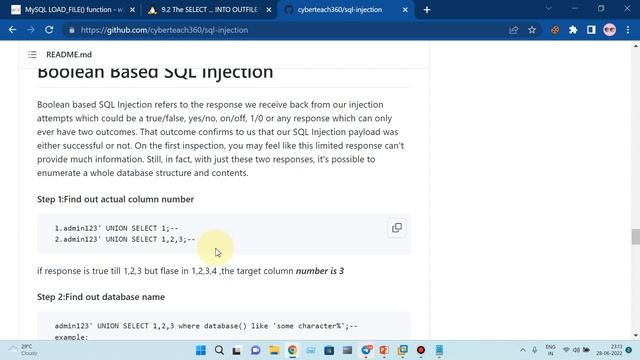 Web Hacking Live Class 09:SQL Injection Full Bangla Tutorial Part 03 | SQL injection for Bug-bounty смотреть онлайн