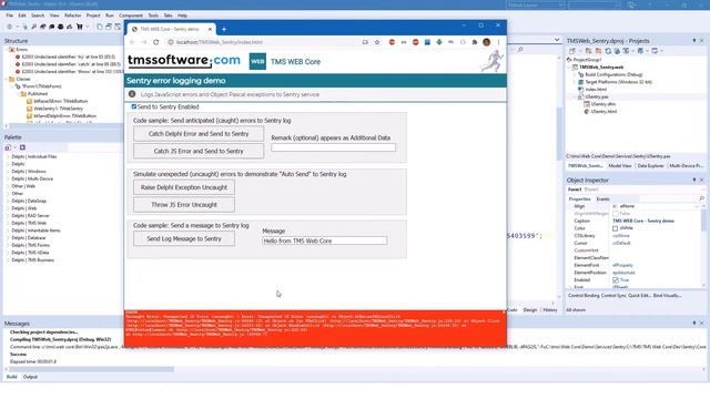 TMS WEB Core: application monitoring with SENTRY смотреть онлайн