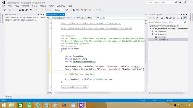 SSIS Tutorial Part 128- How to Use Project Level and Package Level Parameters in Script Task смотреть онлайн