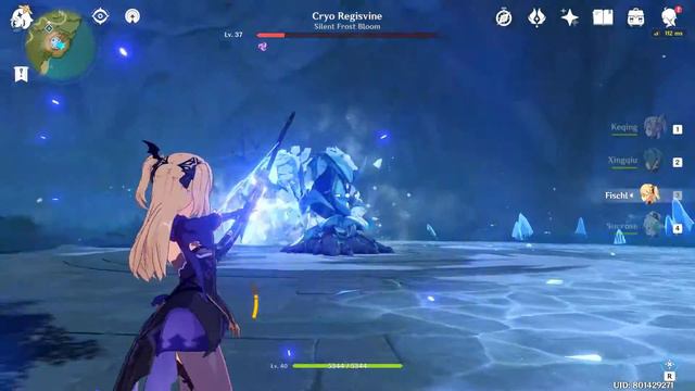 Cryo Regisvine KEQING as DPS | Genshin Impact Gameplay | F2P Low AR смотреть онлайн