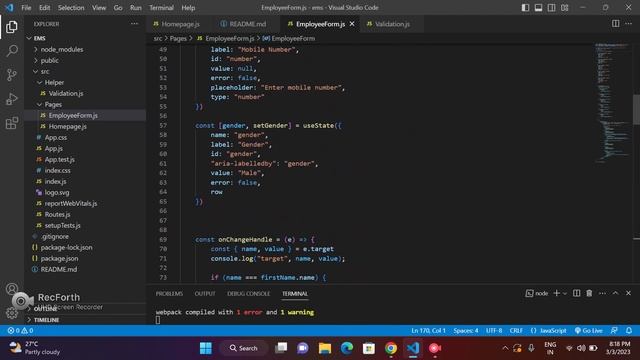 React js project (part 2) : Employee Management System using React, material ui, Hooks, API, etc смотреть онлайн