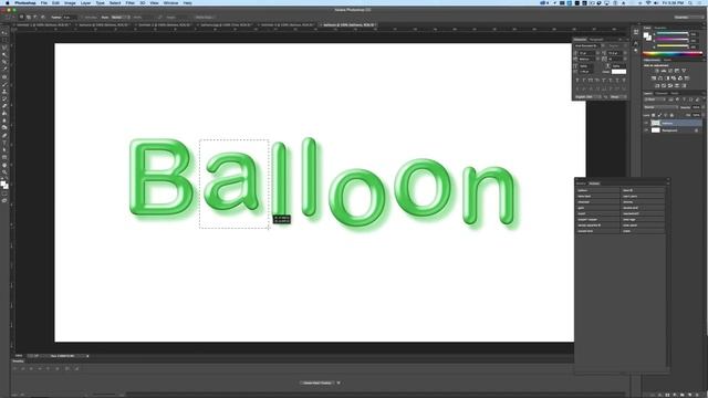 How To Make Balloon Text In Photoshop - Photoshop Text Effects Training смотреть онлайн