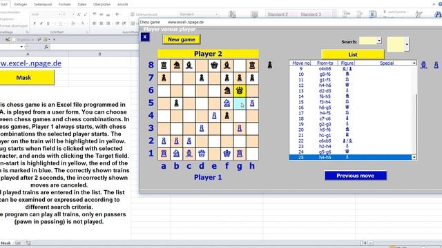 Excel VBA. Play chess in Excel. Chess game смотреть онлайн