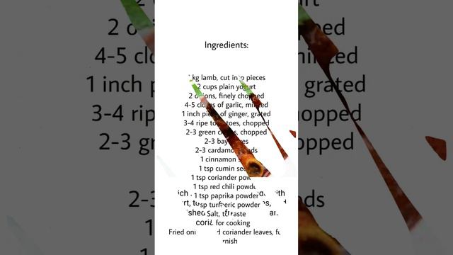 "Lamb Rogan Josh Recipe: A Spicy and Flavorful Dish from Kashmir" смотреть онлайн
