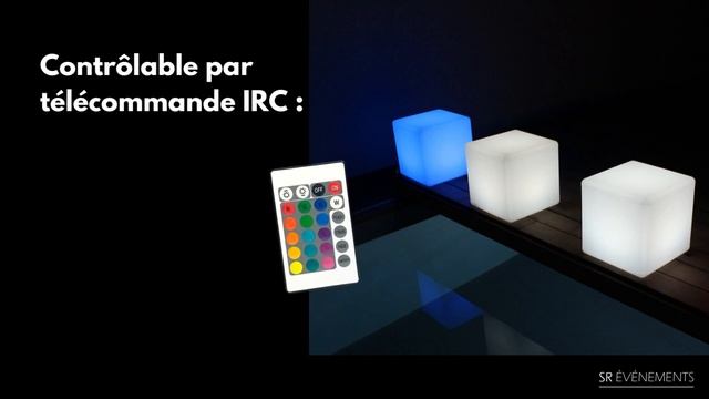 SR EVENEMENTS - LOCATION CUBE LUMINEUX 40 CM смотреть онлайн