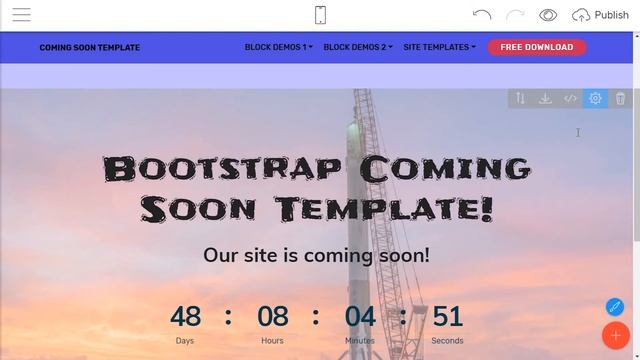 Bootstrap Coming Soon Template - Free HTML Website Templates смотреть онлайн