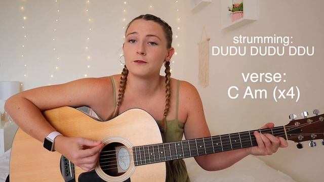 Olivia Rodrigo hope ur ok Guitar Play Along NO CAPO (beginner) // Nena Shelby смотреть онлайн