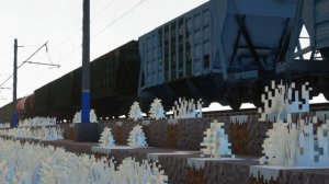 ВЛ60К 739 и ВЛ60К 373 с грузовым поездом на перегоне Серёжа-1 ый км|Den nik 047 Minecraft