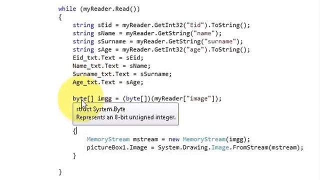 C# Tutorial 41: Retrieving images from Database смотреть онлайн
