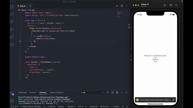 Handle Warning Message In React Native | React Native Tutorial 2023 by JavaScript Centric смотреть онлайн