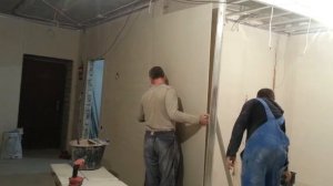 Монтаж простенка из гипсокартона