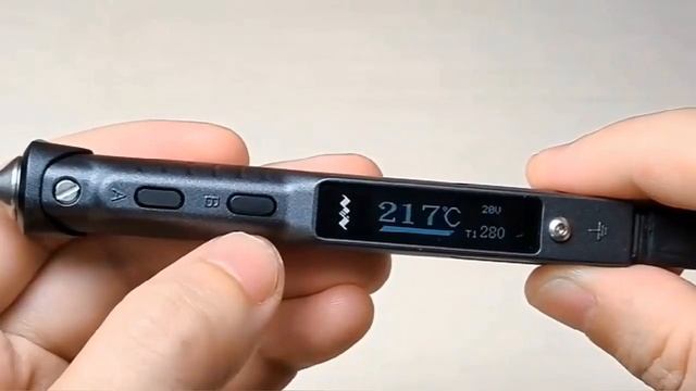 Портативний цифровий паяльник Miniware TS101 смотреть онлайн