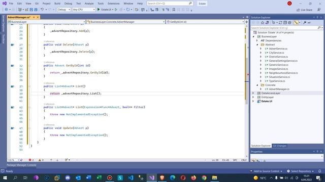 .Net Core 5.0 ile Emlak Sitesi - Entityler için Managerların Yazılması-1 смотреть онлайн