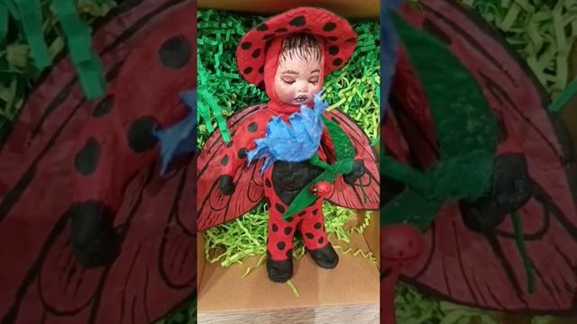#ватные игрушки #игрушки из ваты #божья коровка смотреть онлайн