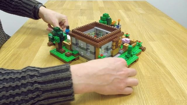 Build The Farm And The First Night Together - LEGO Minecraft - Designer Video