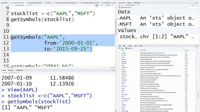 R - quantmod - download data смотреть онлайн