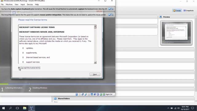 Configeration and Installation of Windows Server 2008 on Oracle VM VirtualBox смотреть онлайн