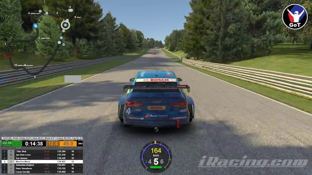 iRacing 19S4 | Audi RS3 LMS TCR @Canadian Tire | GoT Weekly Tournament смотреть онлайн