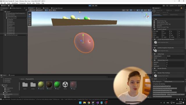 Unity DOTS & PHYSICS - Raycast, Rigidbody, Add force смотреть онлайн