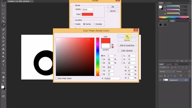 Уроки Adobe Photoshop CS6. Как нарисовать окружность? Как нарисовать круг? смотреть онлайн