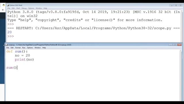Python scope of variable in Hindi смотреть онлайн