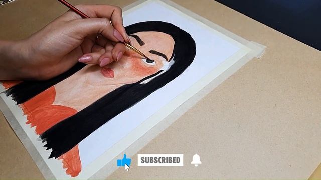АКРИЛ/ DIY/ ILLUSTRATION/ ПОРТРЕТ АКРИЛОМ / ABSTRACT AR T/ PAINTING ACRYLIC/ ART PROCESS смотреть онлайн