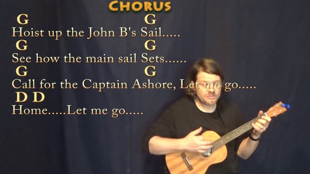 Sloop John B (Traditional) Bariuke Cover Lesson in G Major with Chords/Lyrics смотреть онлайн