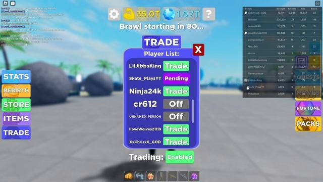 Muscle Legends Giveaway!! Roblox смотреть онлайн