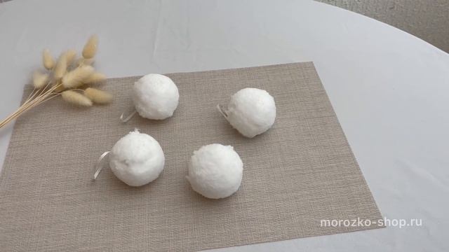 Набор елочных шаров СНЕЖКИ, 6 см (4 шт.) CAA223510 смотреть онлайн