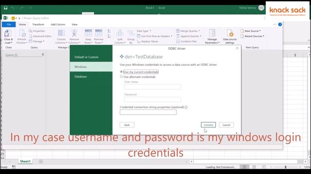 Run SQL Query in Microsoft Excel (Using ODBC) смотреть онлайн