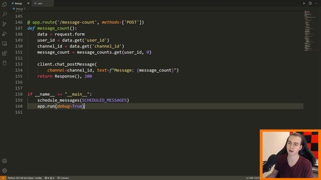 Python Slack Bot Tutorial #7 - Scheduling Messages смотреть онлайн