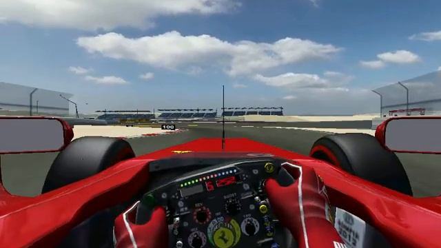 rFactor F1 RFT 2012 Lap at Bahrain International Circuit with the Ferrari F2012 смотреть онлайн