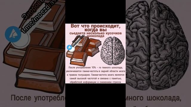 вот что происходит, когда вы съедаете несколько кусков шоколада #народнаямедицина #полезныесоветы смотреть онлайн