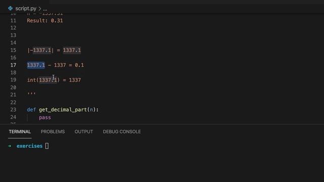 How to Find the Decimal Part of a Number in Python смотреть онлайн