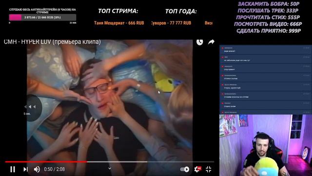 РЕАКЦИЯ БУКЕРА НА CMH - HYPER LUV (премьера клипа) смотреть онлайн