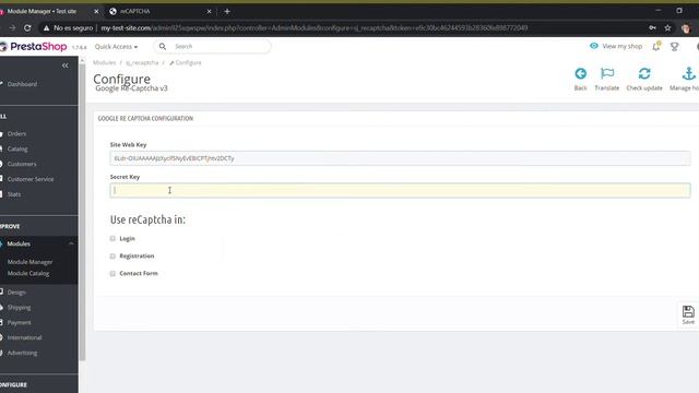 Prestashop Module: Google reCaptcha v3 смотреть онлайн