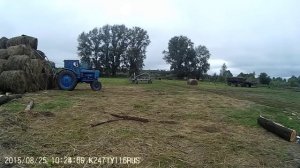 Т-40 и самодельный погрузчик для рулонов