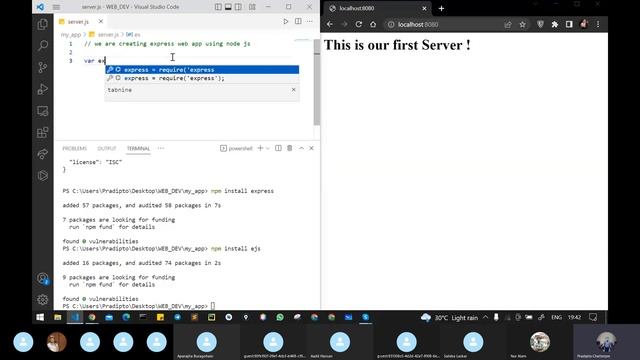 NODE || CLASS - 2 SEP || PRADIPTO SIR || WEB DEVELOPMENT смотреть онлайн