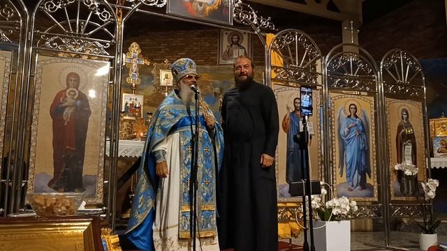 Слово после ночной Литургии. Праздник Почаевской иконы Божией Матери. Архимандрит Амвросий Макар смотреть онлайн