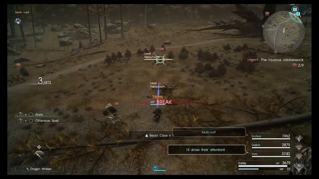 Final Fantasy XV Comrades Infinity blade dps test. смотреть онлайн