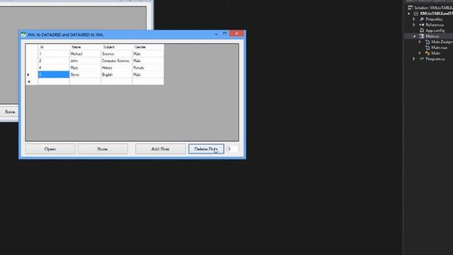 How to import and export XML into dataGridView in C#? смотреть онлайн