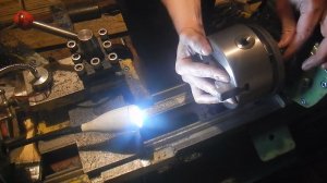 Установка нового китайского токарного патрона на токарный станок школьник ТВ-4